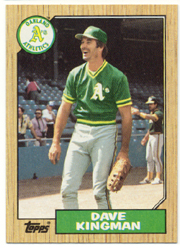 1987 Topps Baseball Cards      709     Dave Kingman